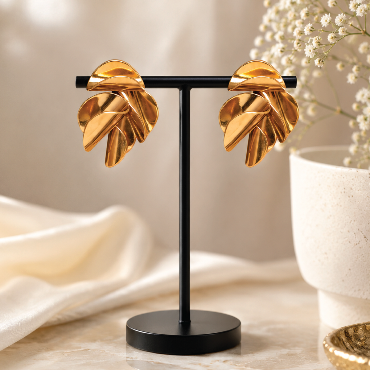 Golden Medium Earrings