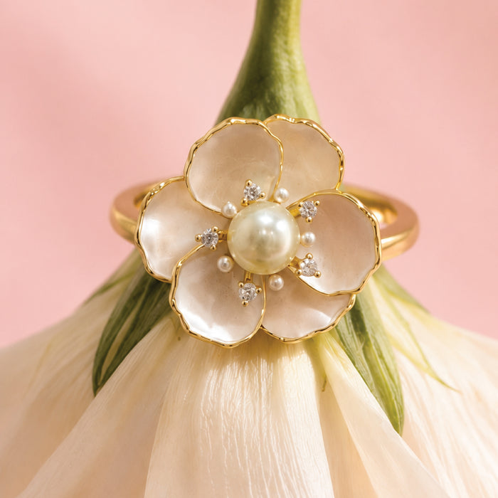 Flower Pearl Ring
